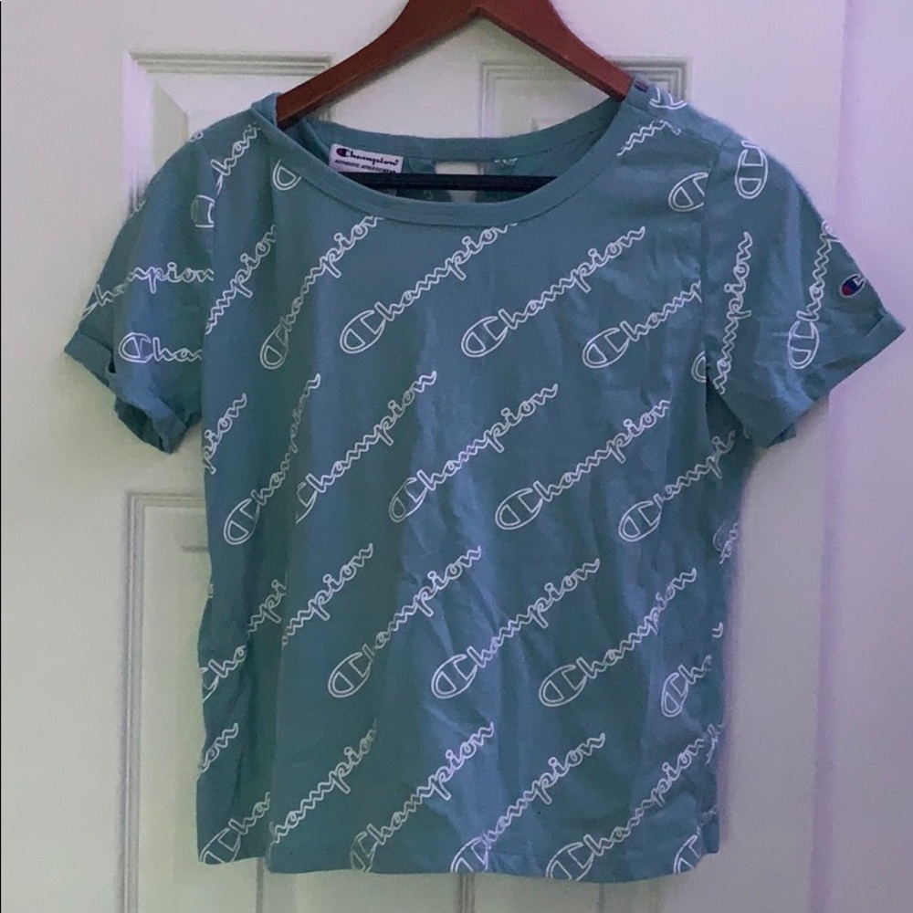 Champion Blue Short Sleeve Shirt